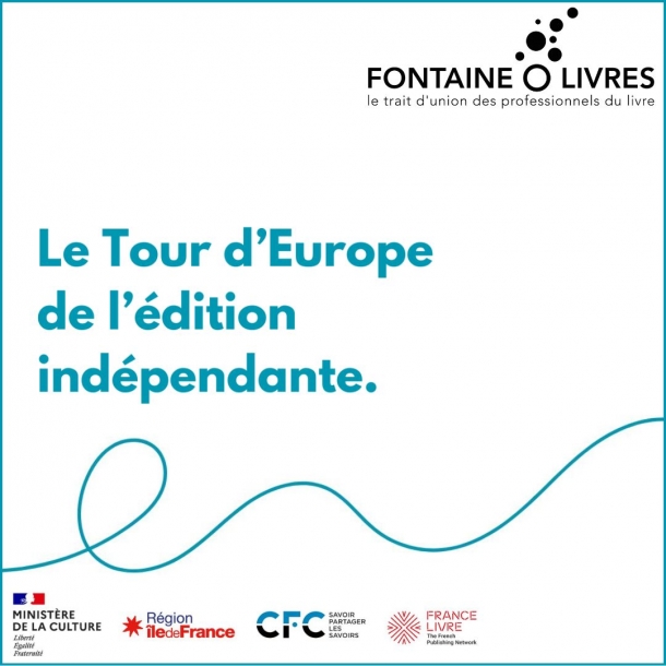 Visuel du Tour d'Europe de l'édition indépendante 2026